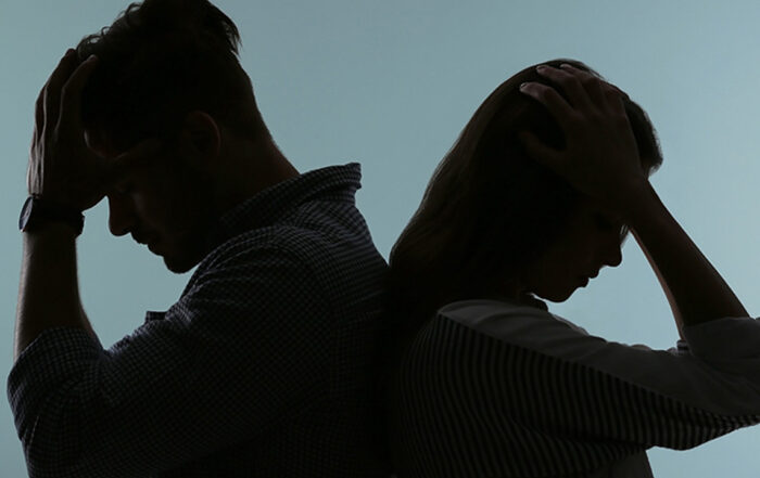 Couple in silhouette Conflict vs. Big Fights